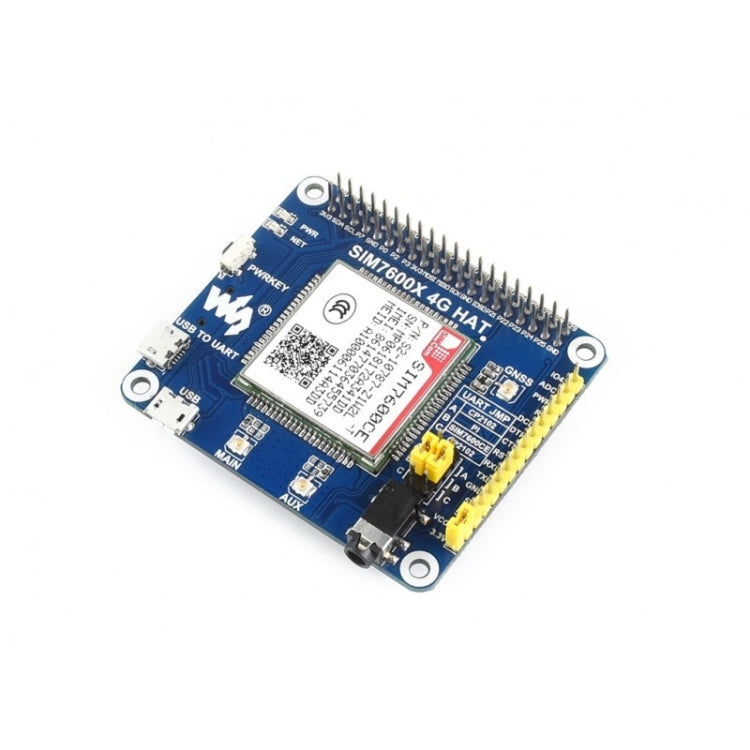 Waveshare 4G / 3G / 2G / GSM / GPRS / GNSS HAT for Raspberry Pi, LTE CAT4, for China