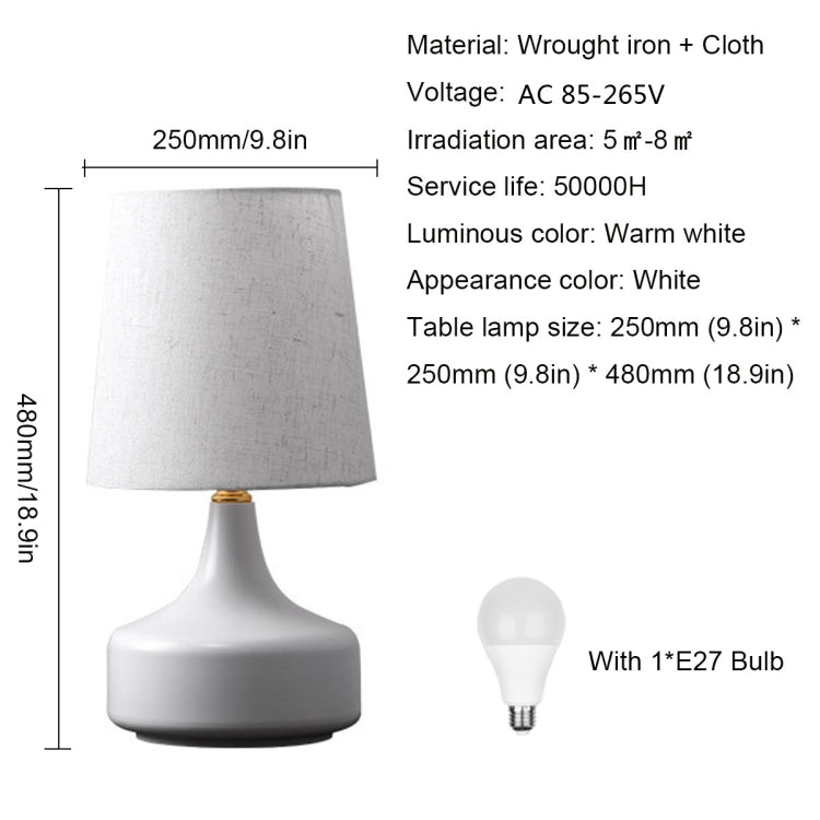 YWXLight LED Simple Atmosphere Bedroom Bedside Study Learning Reading Lamp Hotel Company Decorative Lighting
