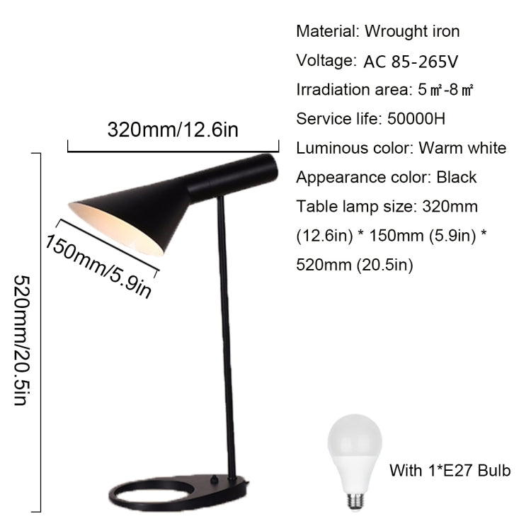 YWXLight Personality Warm White Light Bedside Reading Lamp Work Learning Table Lamp