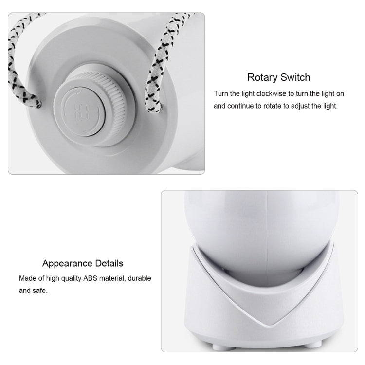 YWXLight Portable Night Light Rechargeable Battery Smart Table Lamp Timer Switch Bedroom Bed Warm Light Creative Music Box Light