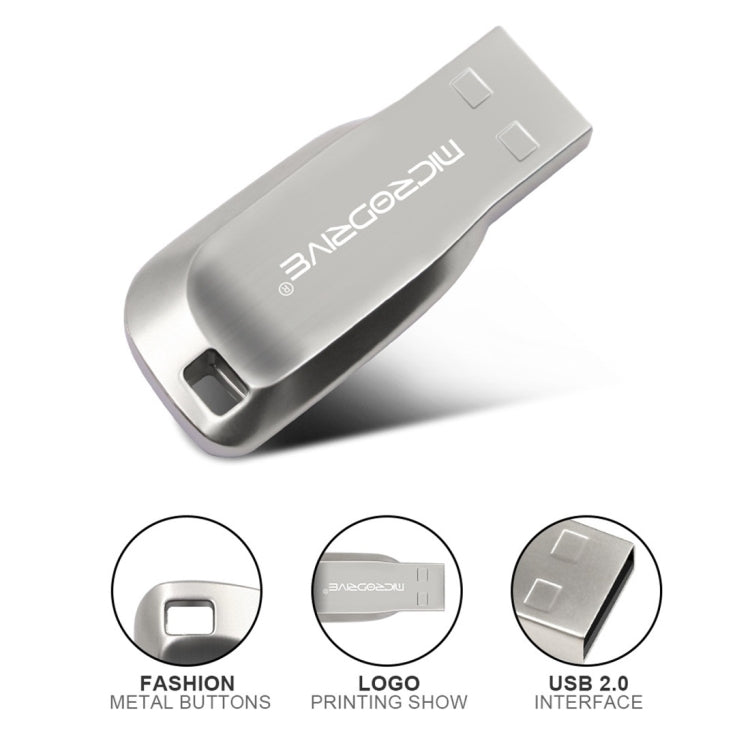 MicroDrive 8GB USB 2.0 Creative Rotate Metal U Disk