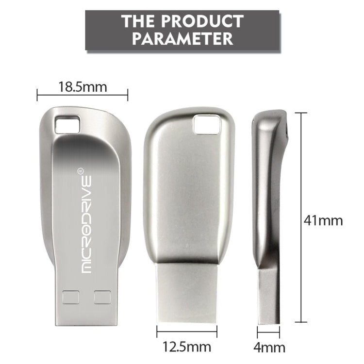 MicroDrive 8GB USB 2.0 Creative Rotate Metal U Disk