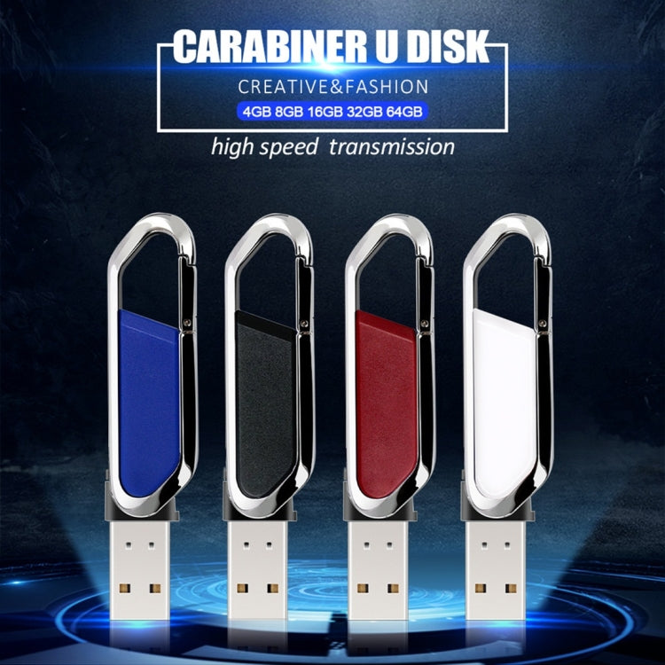 MicroDrive 4GB USB 2.0 Creative Carabiner Metal USB Flash Drives U Disk