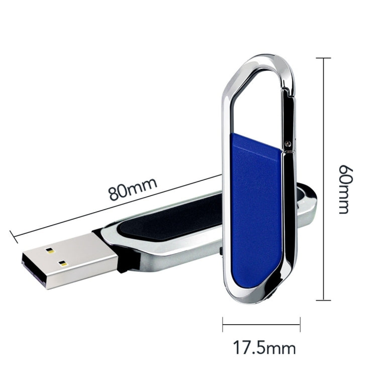 MicroDrive 8GB USB 2.0 Creative Carabiner Metal USB Flash Drives U Disk