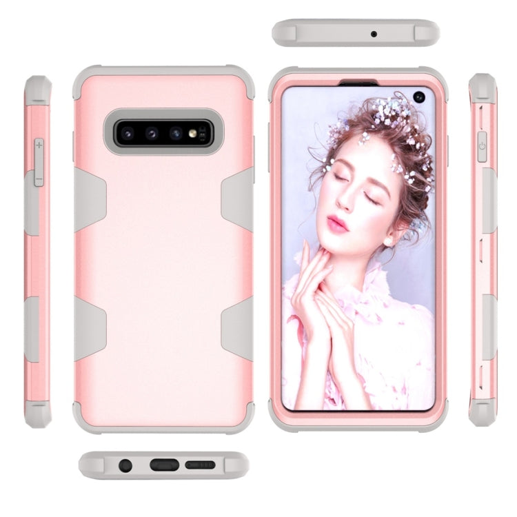 Contrast Color Silicone + PC Shockproof Case for Galaxy S10