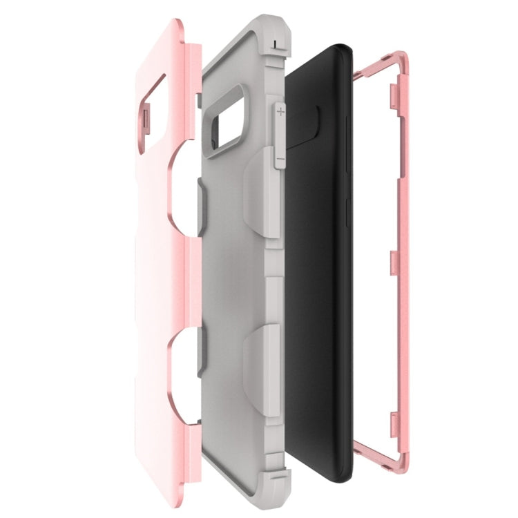 Contrast Color Silicone + PC Shockproof Case for Galaxy S10