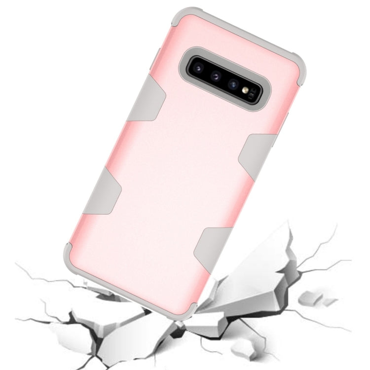 Contrast Color Silicone + PC Shockproof Case for Galaxy S10