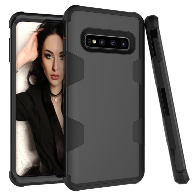 Contrast Color Silicone + PC Shockproof Case for Galaxy S10