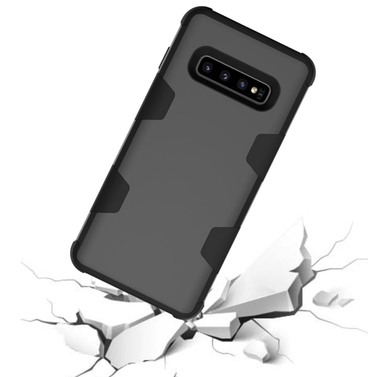 Contrast Color Silicone + PC Shockproof Case for Galaxy S10