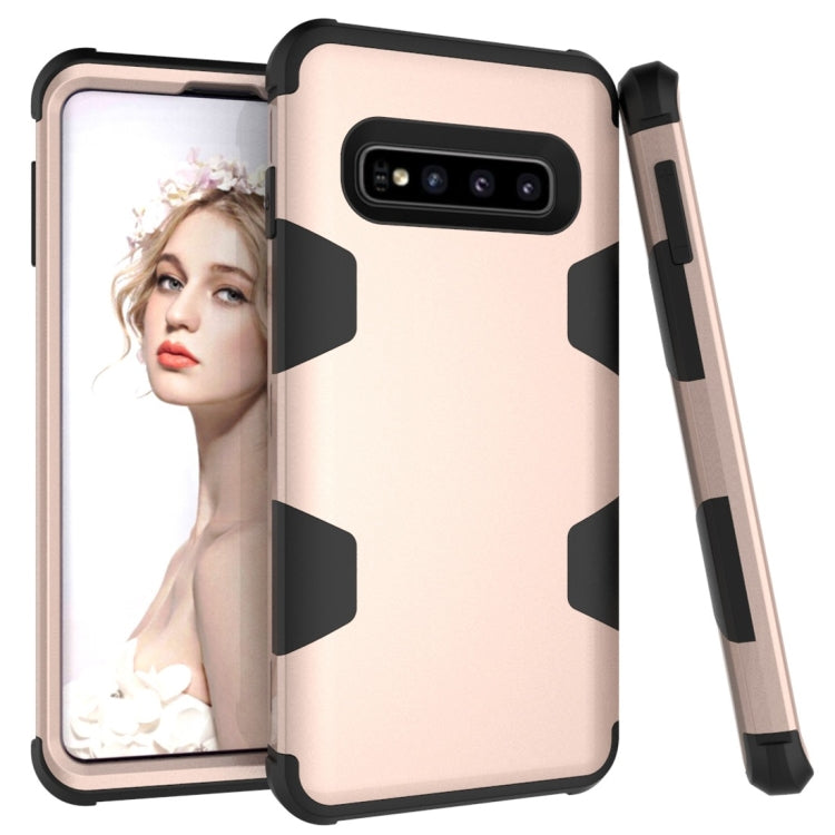 Contrast Color Silicone + PC Shockproof Case for Galaxy S10