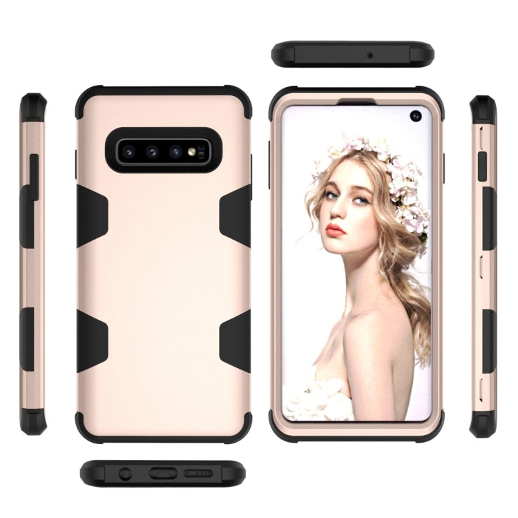 Contrast Color Silicone + PC Shockproof Case for Galaxy S10