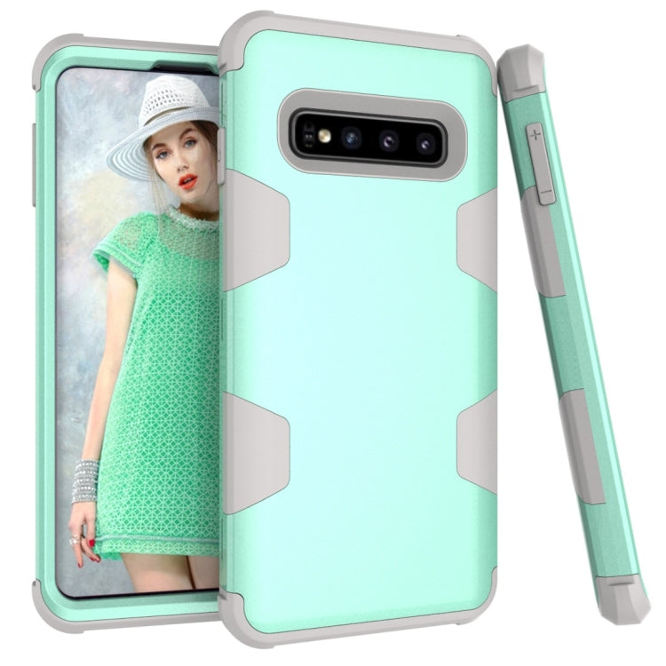 Contrast Color Silicone + PC Shockproof Case for Galaxy S10