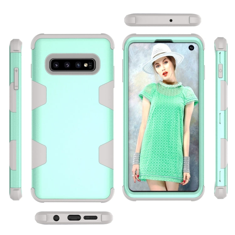 Contrast Color Silicone + PC Shockproof Case for Galaxy S10