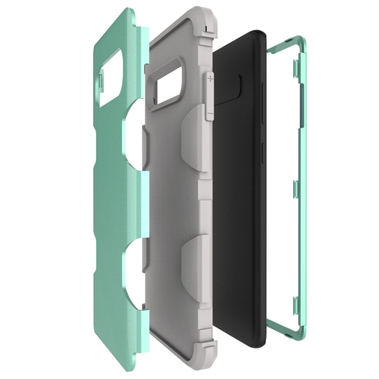 Contrast Color Silicone + PC Shockproof Case for Galaxy S10