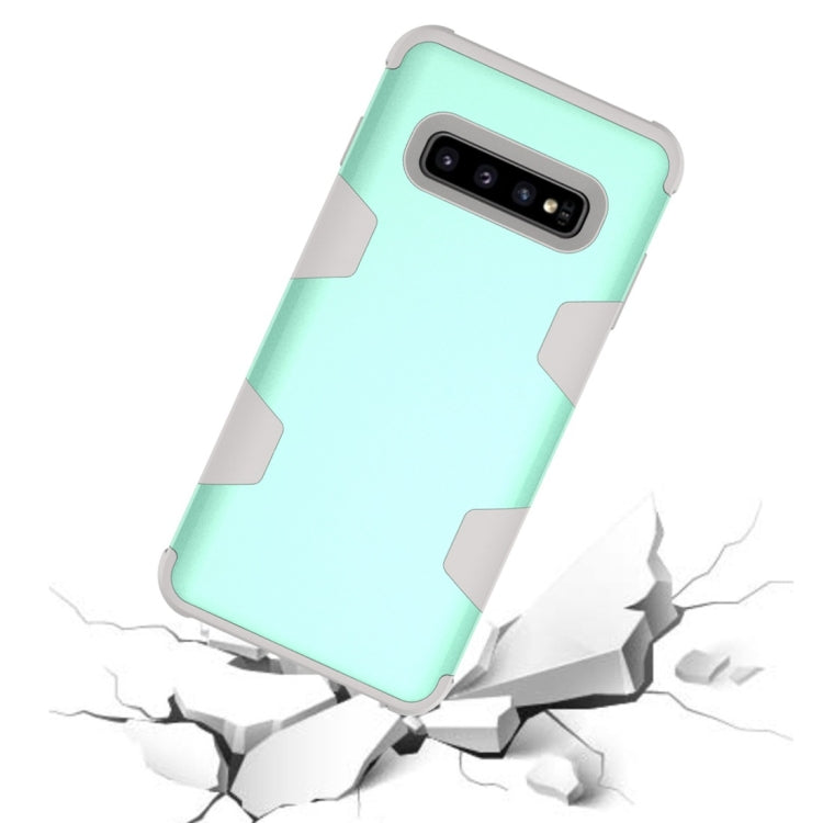 Contrast Color Silicone + PC Shockproof Case for Galaxy S10