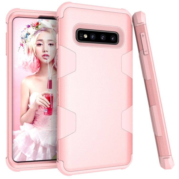 Contrast Color Silicone + PC Shockproof Case for Galaxy S10