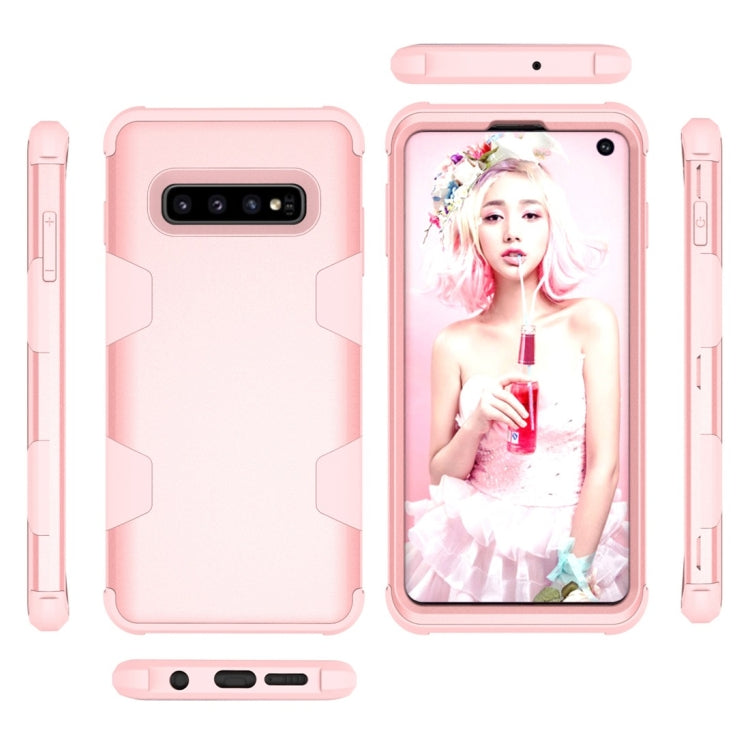 Contrast Color Silicone + PC Shockproof Case for Galaxy S10