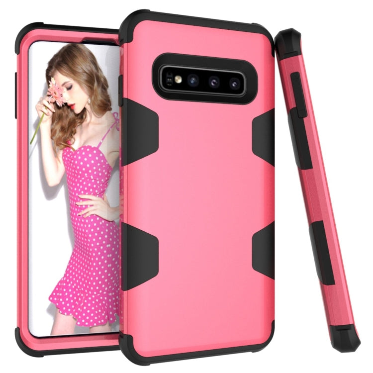 Contrast Color Silicone + PC Shockproof Case for Galaxy S10