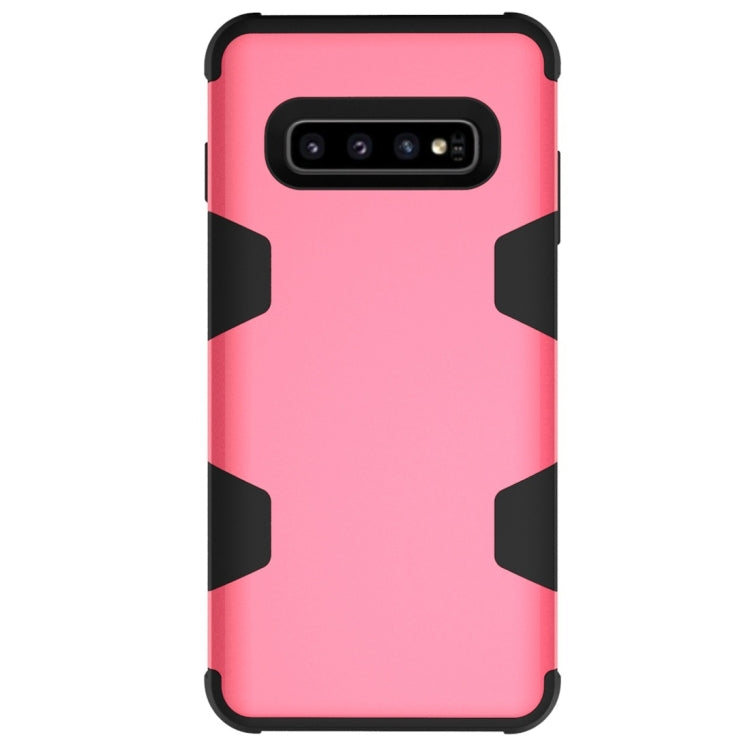 Contrast Color Silicone + PC Shockproof Case for Galaxy S10