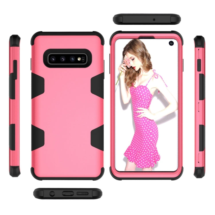 Contrast Color Silicone + PC Shockproof Case for Galaxy S10