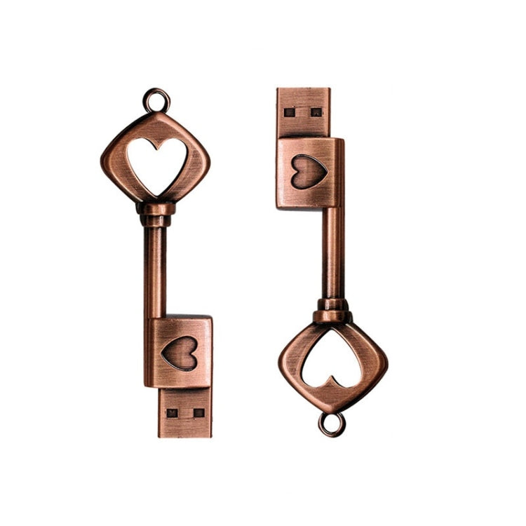 MicroDrive 8GB USB 2.0 Copper Love Key U Disk