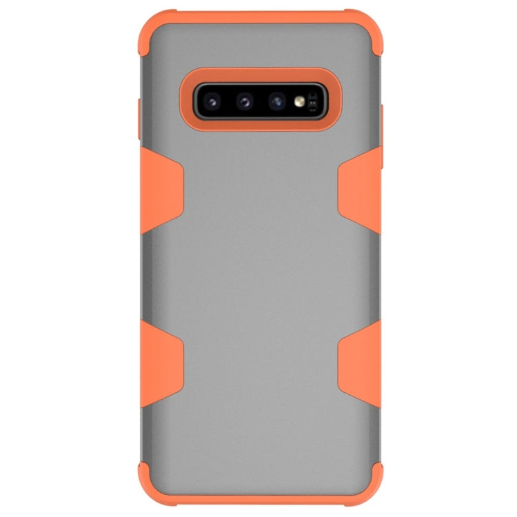 Contrast Color Silicone + PC Shockproof Case for Galaxy S10+