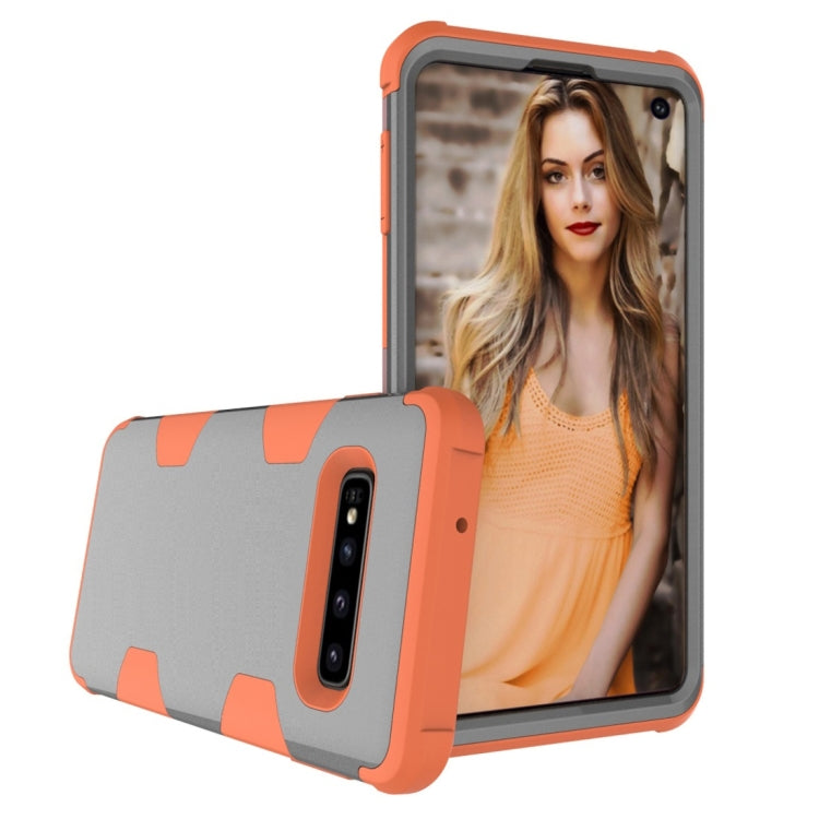 Contrast Color Silicone + PC Shockproof Case for Galaxy S10+