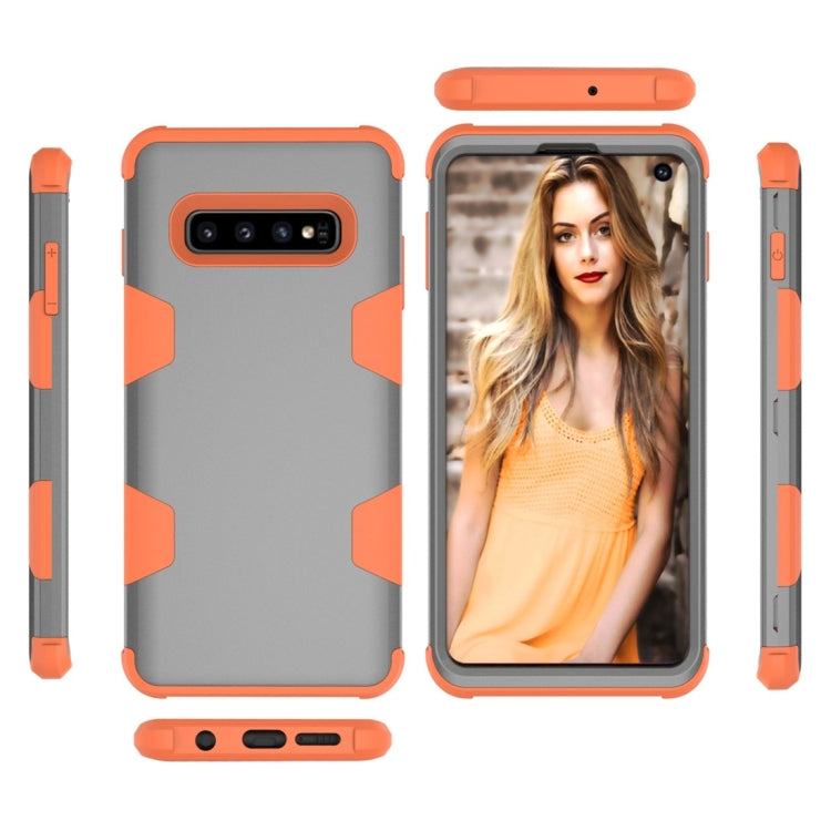 Contrast Color Silicone + PC Shockproof Case for Galaxy S10+