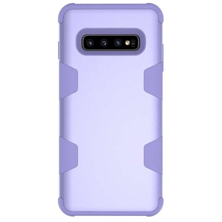 Contrast Color Silicone + PC Shockproof Case for Galaxy S10+