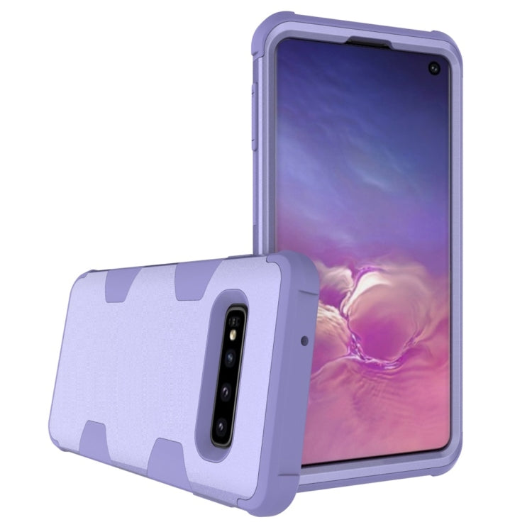 Contrast Color Silicone + PC Shockproof Case for Galaxy S10+