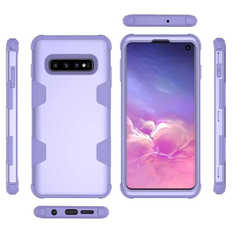 Contrast Color Silicone + PC Shockproof Case for Galaxy S10+