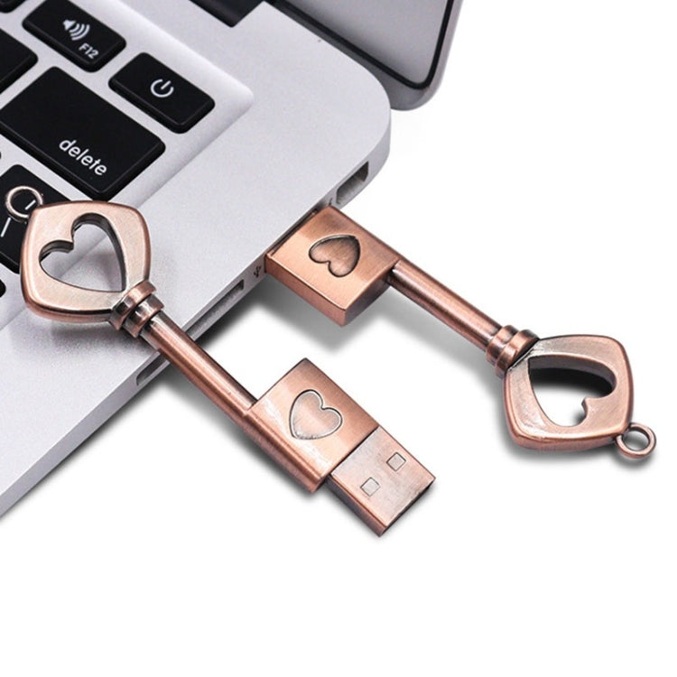 MicroDrive 16GB USB 2.0 Copper Love Key U Disk