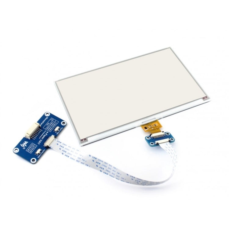 Waveshare 7.5 inch 640x384 E-Ink Display HAT for Raspberry Pi, Three-color, SPI Interface