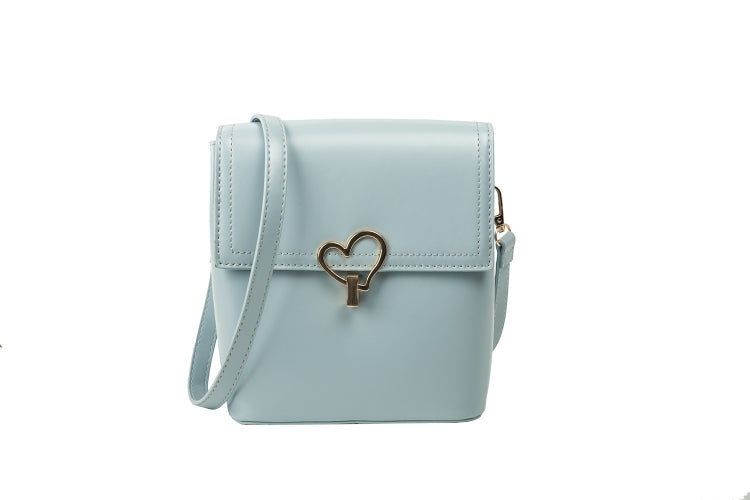 Heart Buckle PU Leather Single Shoulder Bag Ladies Handbag Messenger Bag