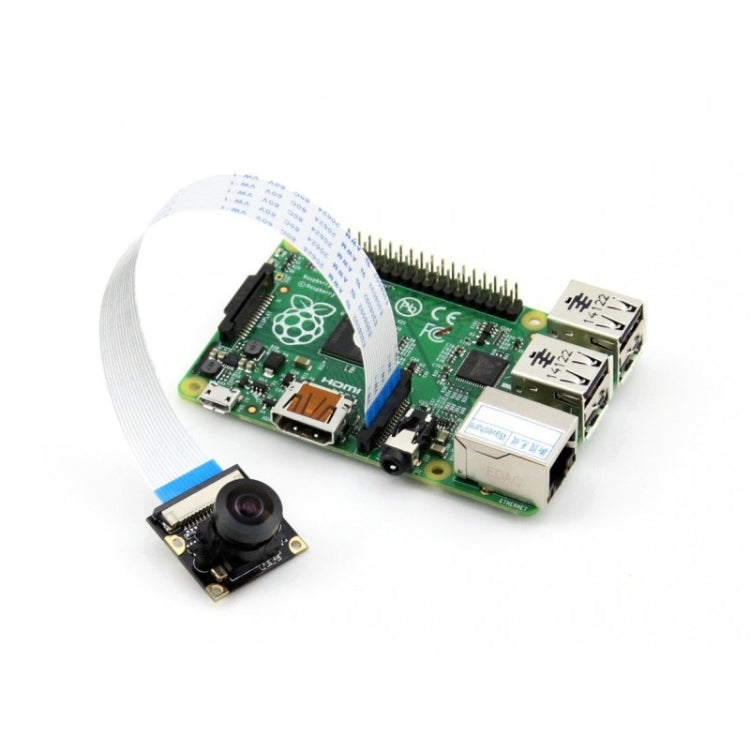 Waveshare RPi Camera (G) Module, Wide Field of View Fisheye Lens