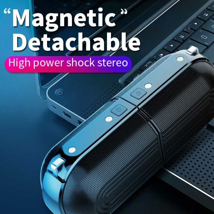 OVEVO D20 TWS Waterproof Magnetic Bluetooth Split Type Stereo Sound Quality Outdoor Portable Speaker