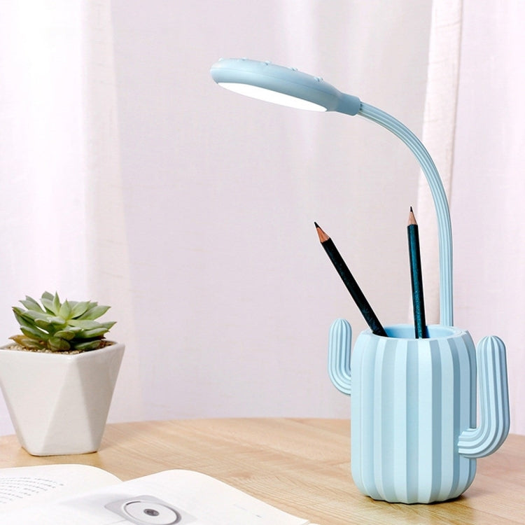 YWXLight Multifunction Folding Cactus Table Lamp Learning Reading Eye Protection LED Desk Light