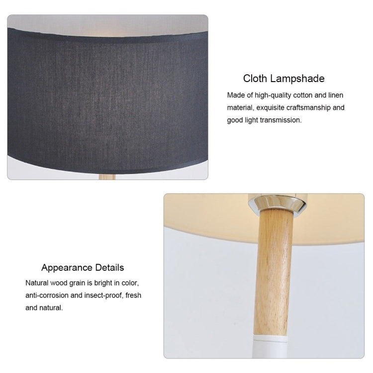 Nordic mininalist Creative Table Lamp LED Dimmable  Modern Living Room Bedroom Bedside Solid Wood Table Lamp Plug-in Decorative Lights