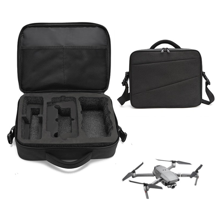 Multi-Functional Portable Travel Nylon Waterproof Anti-Shock Shoulder Storage Case Crossbody Bag for DJI Mavic 2 Pro / Zoom (Black)