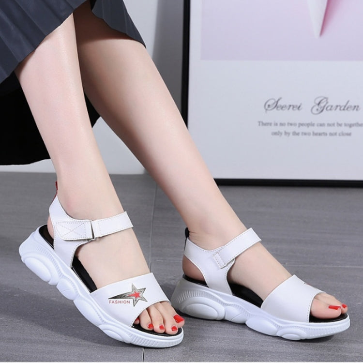 Casual Increase Thick Platform Non-slip Wear Resistant Star Sandals for Women