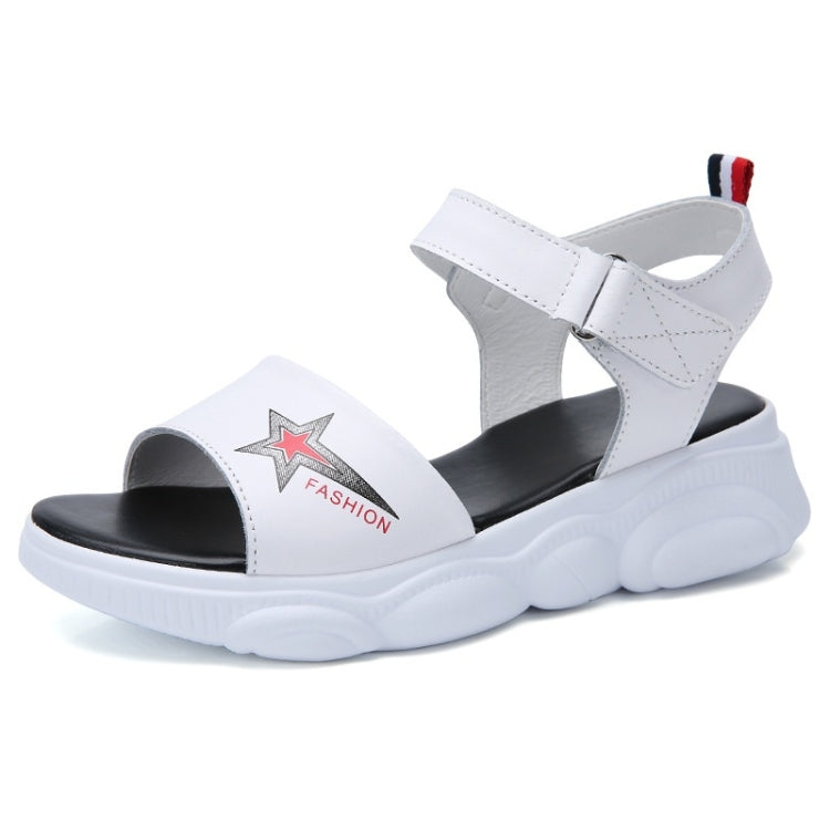 Casual Increase Thick Platform Non-slip Wear Resistant Star Sandals for Women