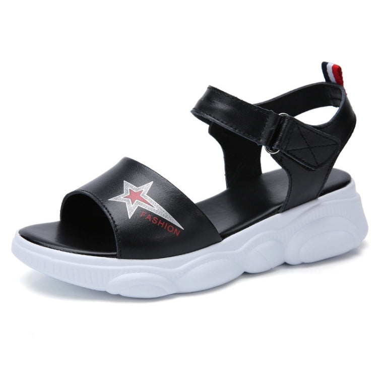 Casual Increase Thick Platform Non-slip Wear Resistant Star Sandals for Women