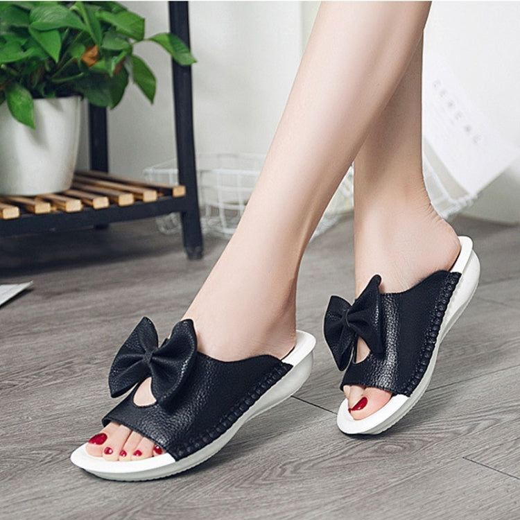 Non-slip Wear-resistant Bowknot Lightweight Sandals Slippers for Women