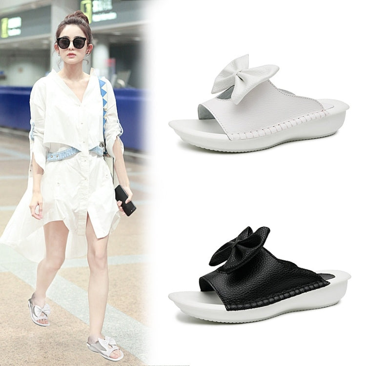 Non-slip Wear-resistant Bowknot Lightweight Sandals Slippers for Women