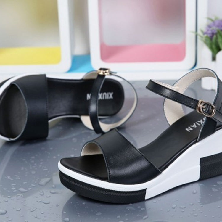 Fashion Simple Wedge Increased Open Toe Sandals for Women
