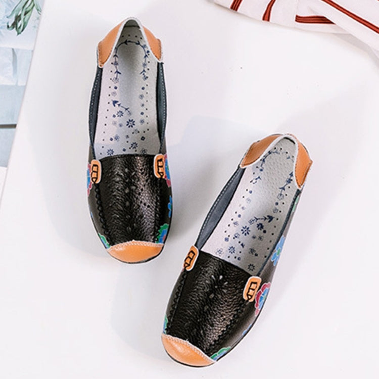 Flower Hollow Casual Peas Shoes for Women