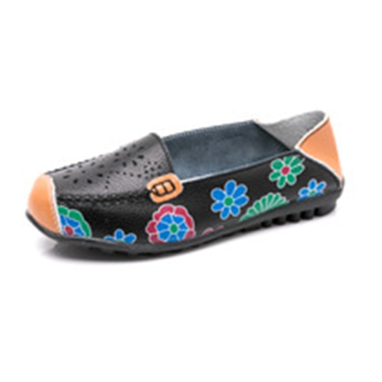 Flower Hollow Casual Peas Shoes for Women