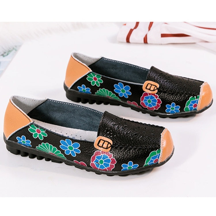 Flower Hollow Casual Peas Shoes for Women