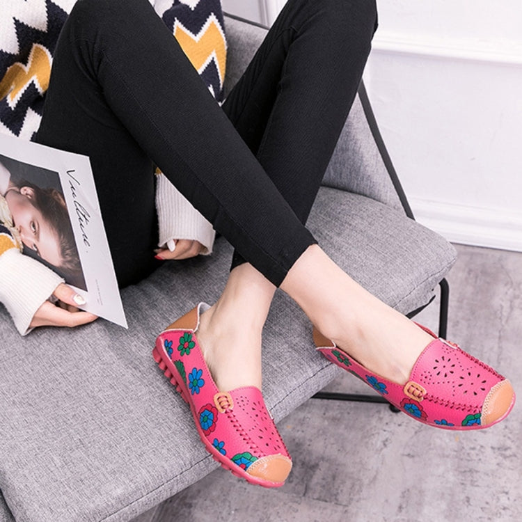 Flower Hollow Casual Peas Shoes for Women