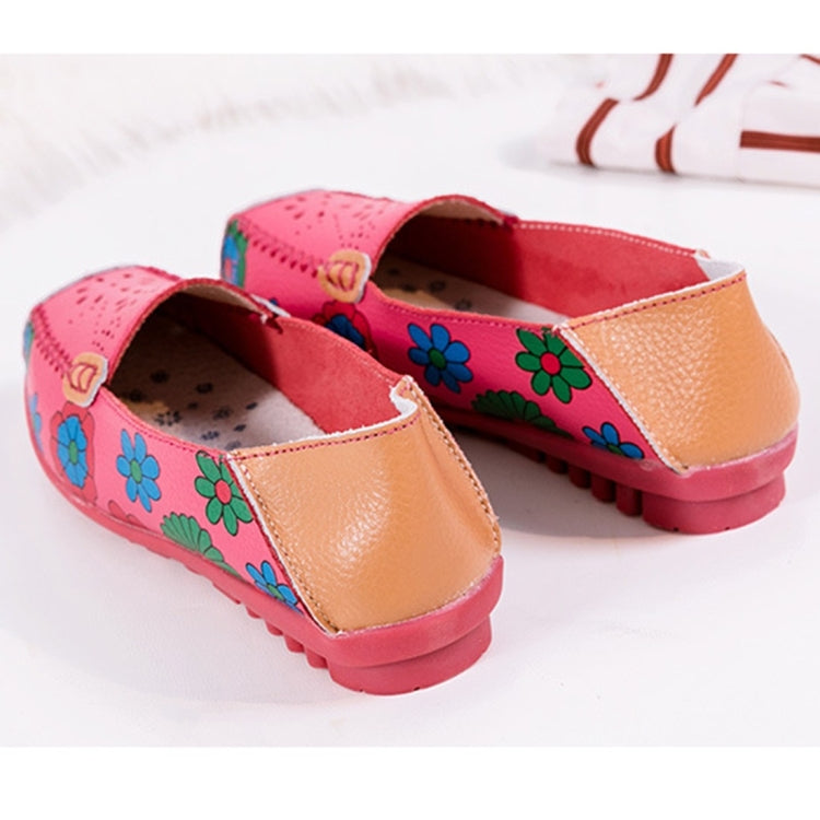 Flower Hollow Casual Peas Shoes for Women